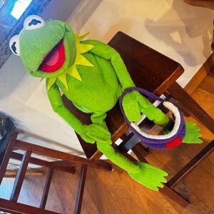 Vintage Macy's Kermit The Frog Large Plush Doll Jim Henson, No Jacket